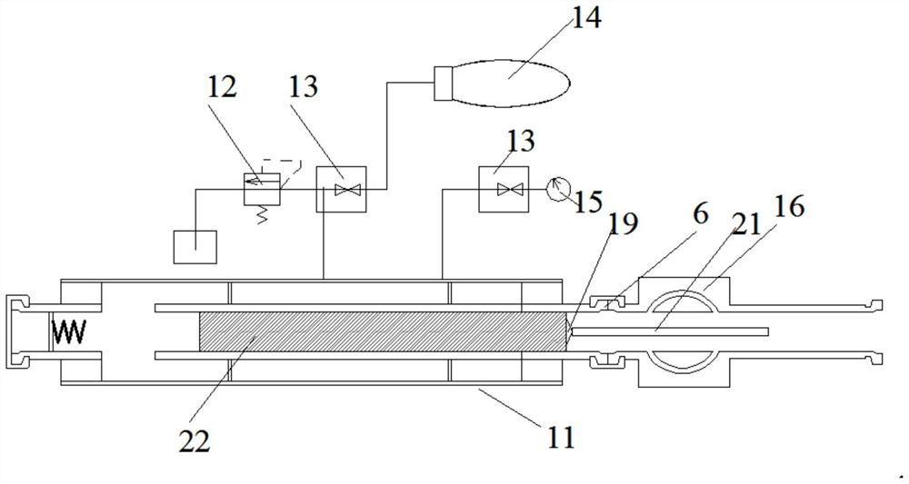 Pressure-holding core transfer device and method