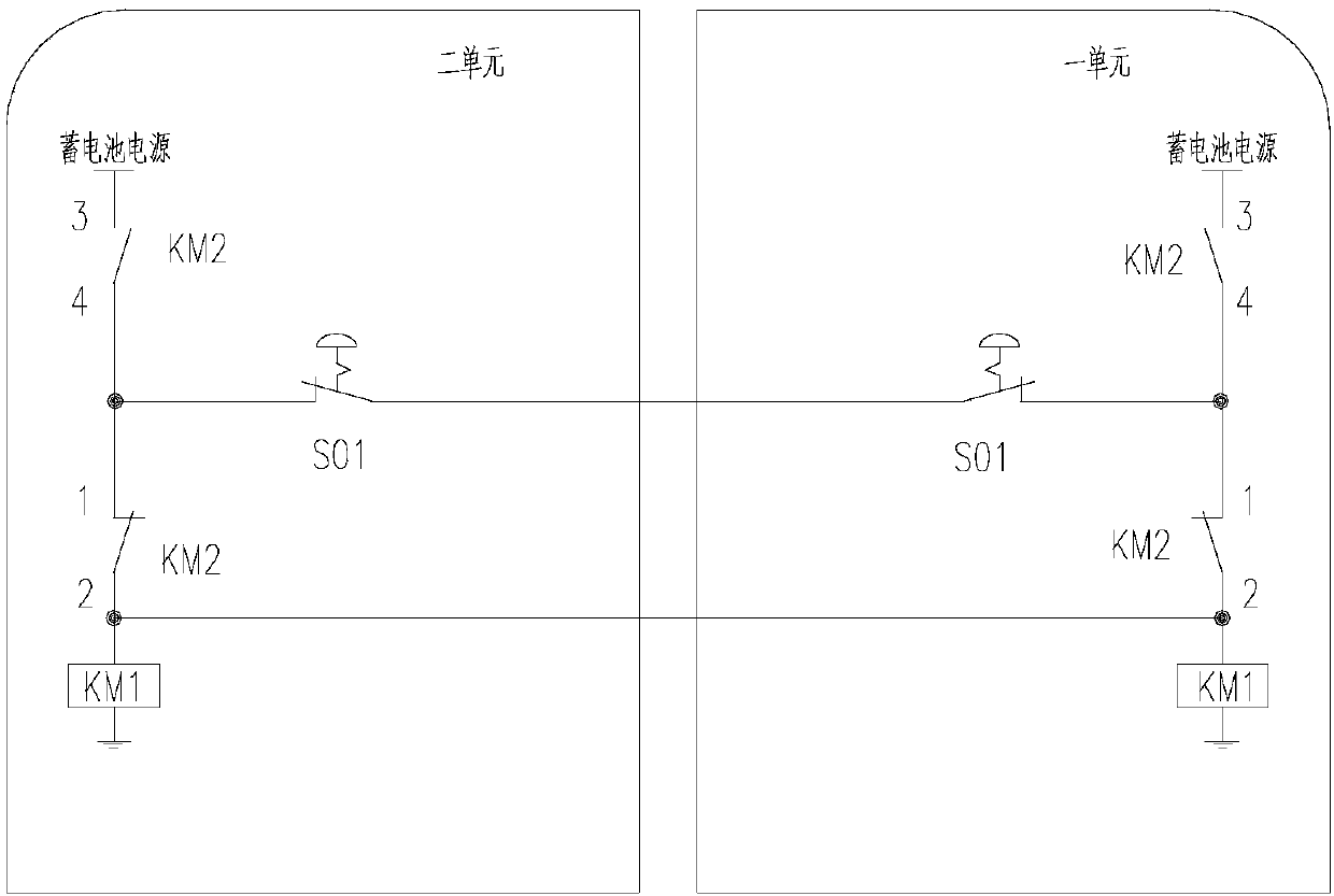 Vehicle joint control circuit, emergency parking braking method and rail traffic vehicle