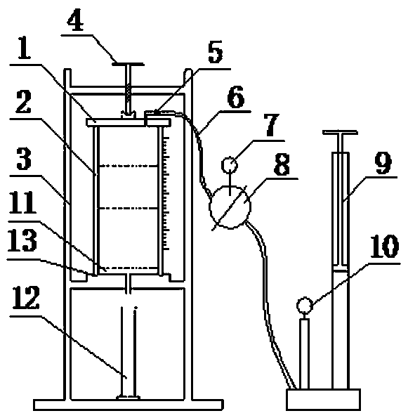 Simple experimental device and method for slurry osmosis film formation