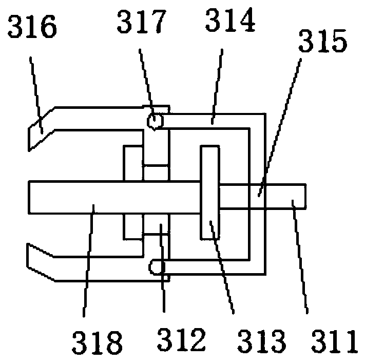 A pretreatment device for electrophoretic spray paint on the surface of mechanical parts