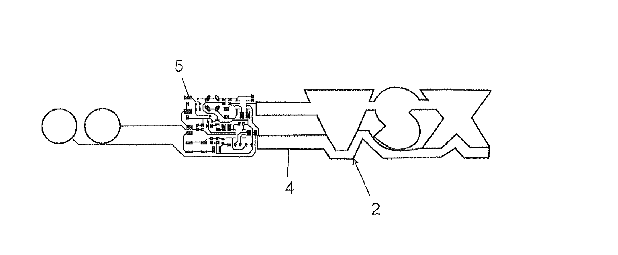 Electroluminescent compact laminar element