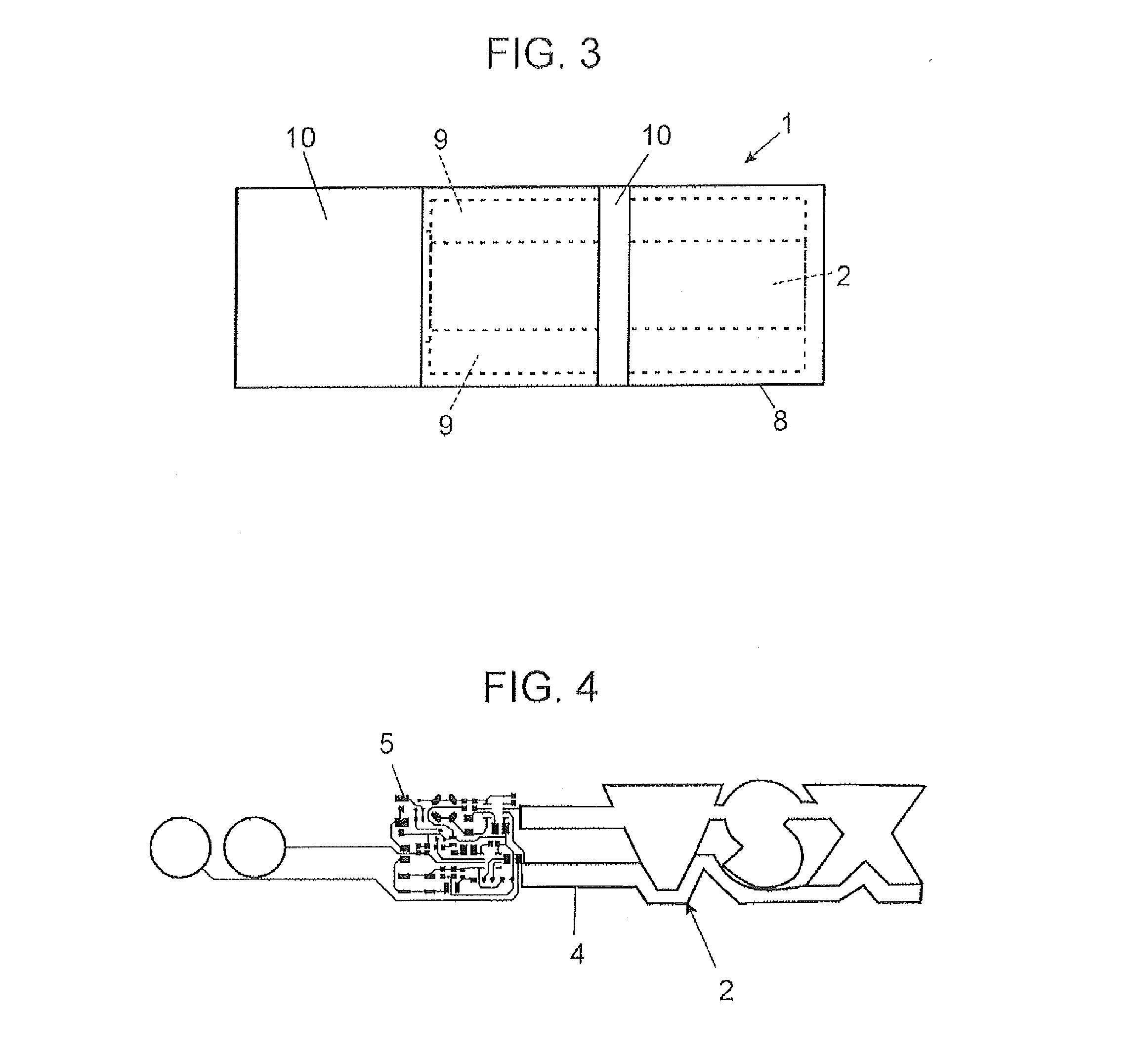 Electroluminescent compact laminar element