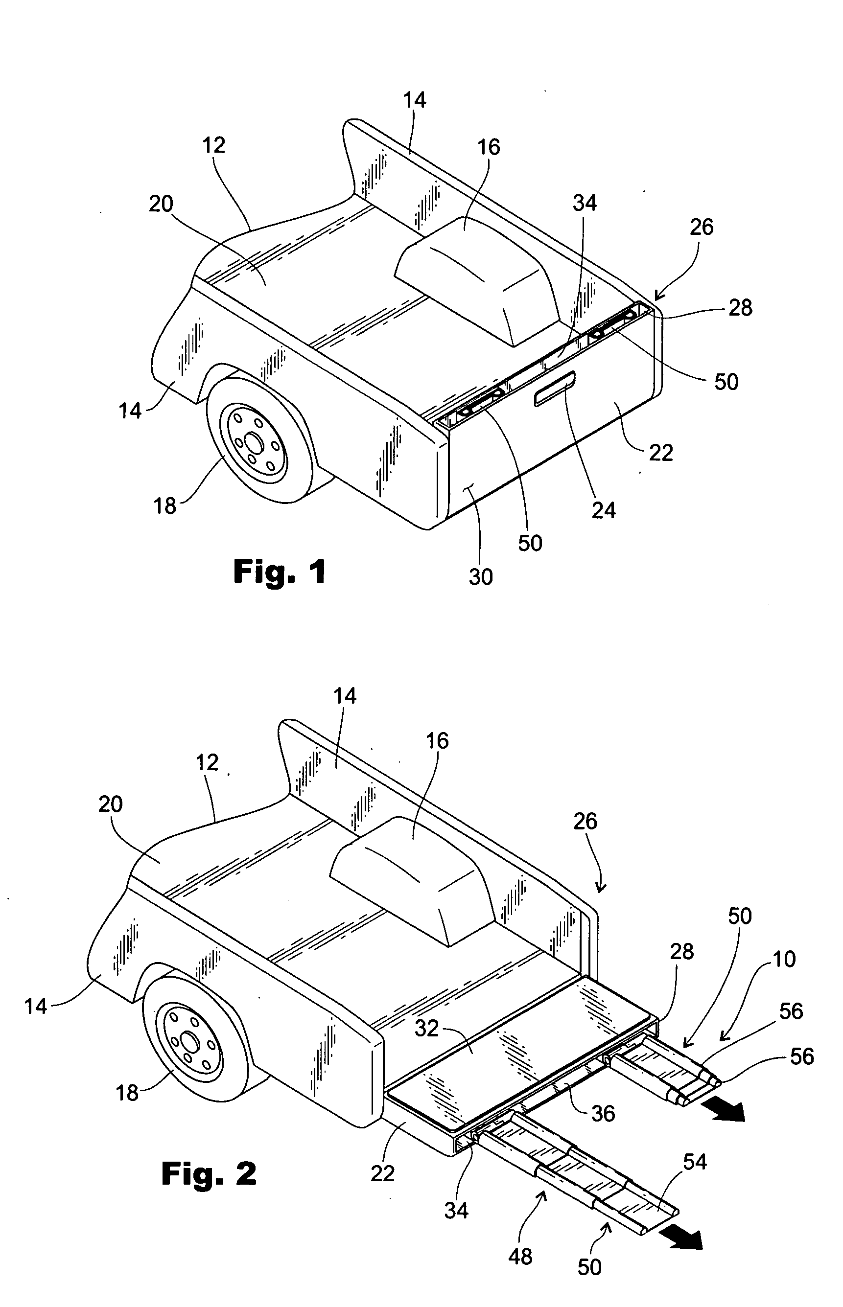 Ramp assembly for a vehicle tailgate