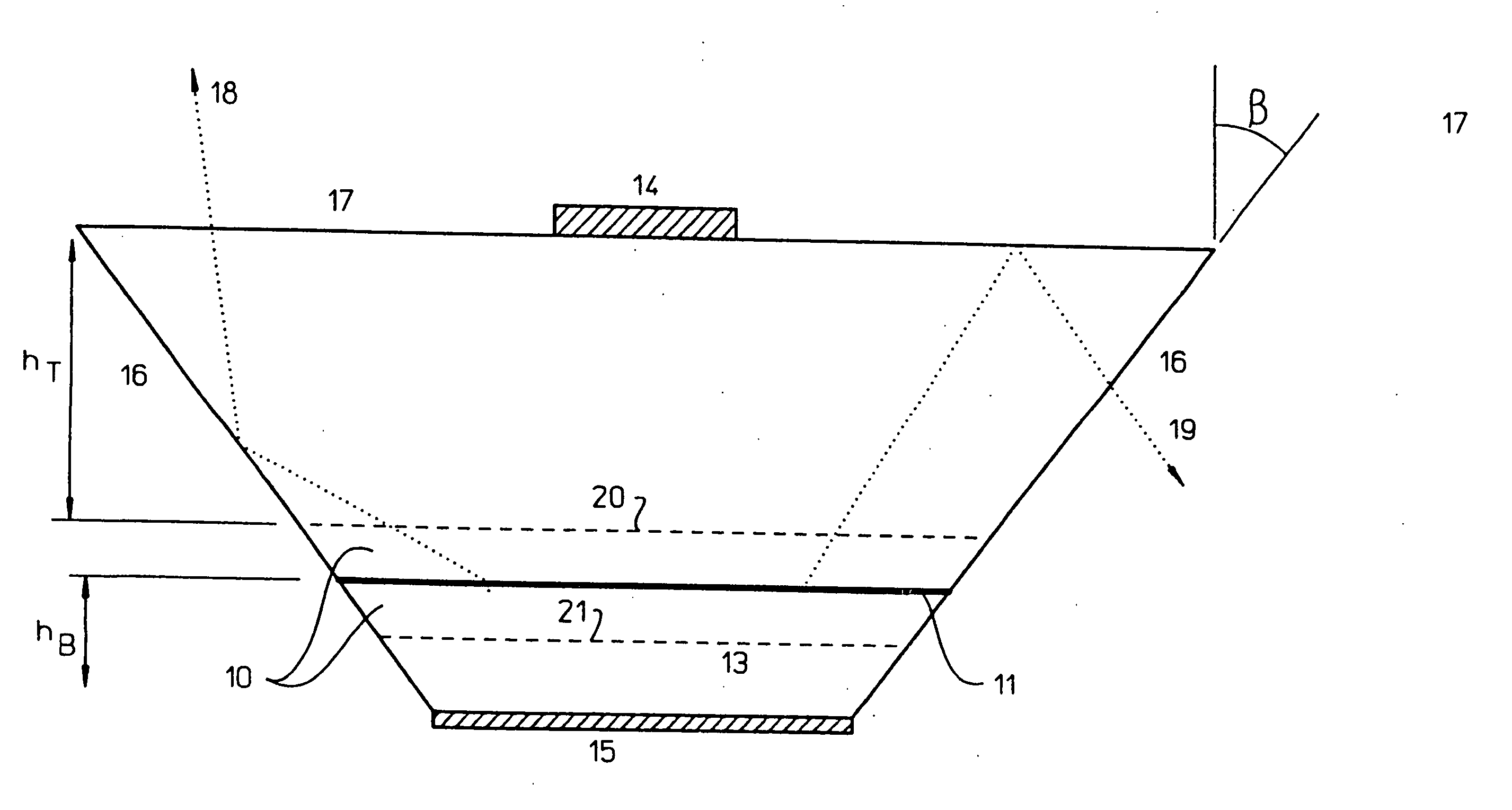 Light extraction from a semiconductor light emitting device via chip shaping