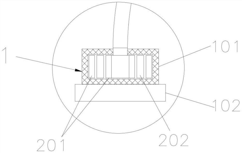 Electric control sliding rail type adjustable CT radiation protection device