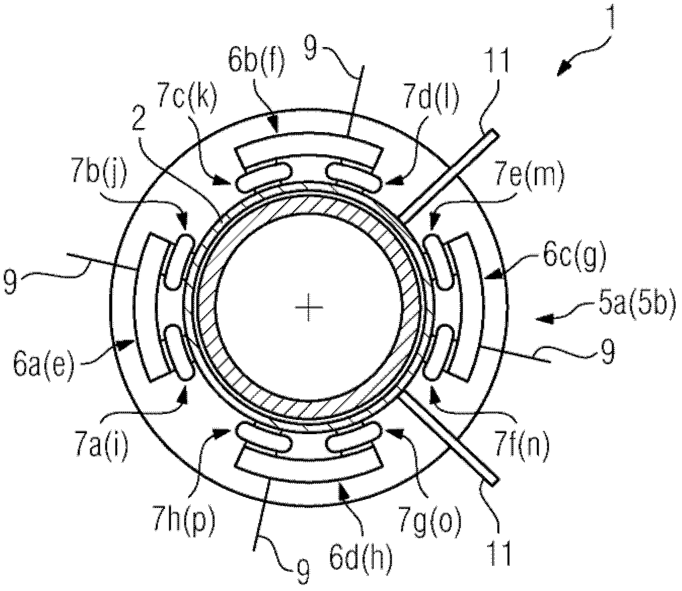 Piston engine having magnetic piston bearing