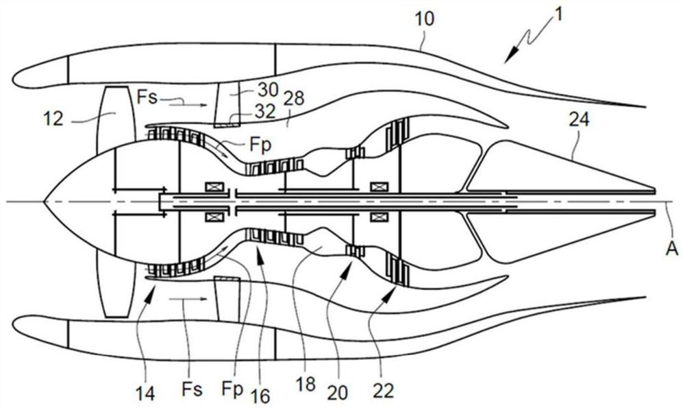 Method for coating turbomachine guide vane and associated guide vane