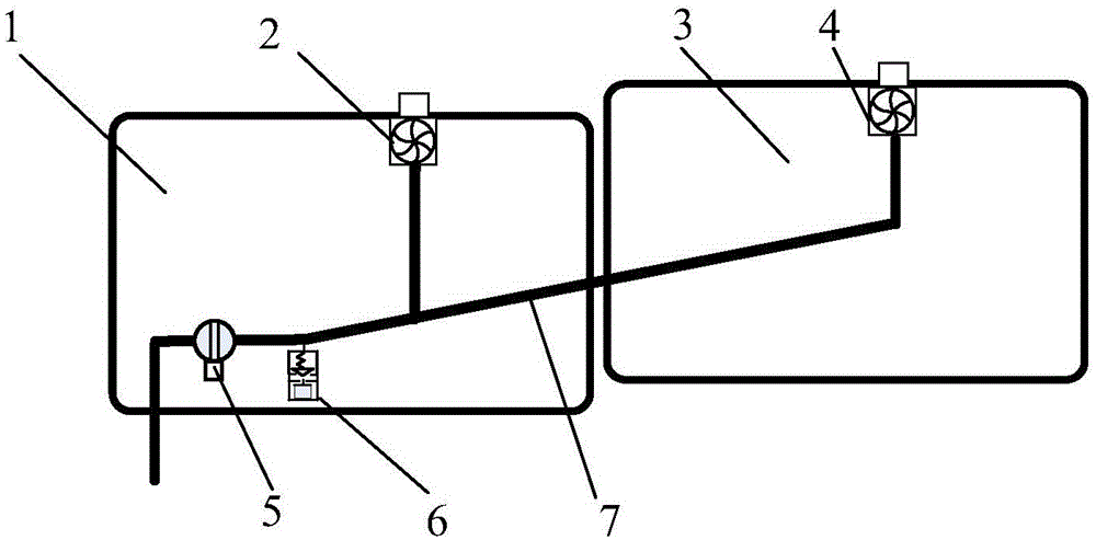 Residual-oil discharging system and oil discharging method of emergency oil discharging header pipe