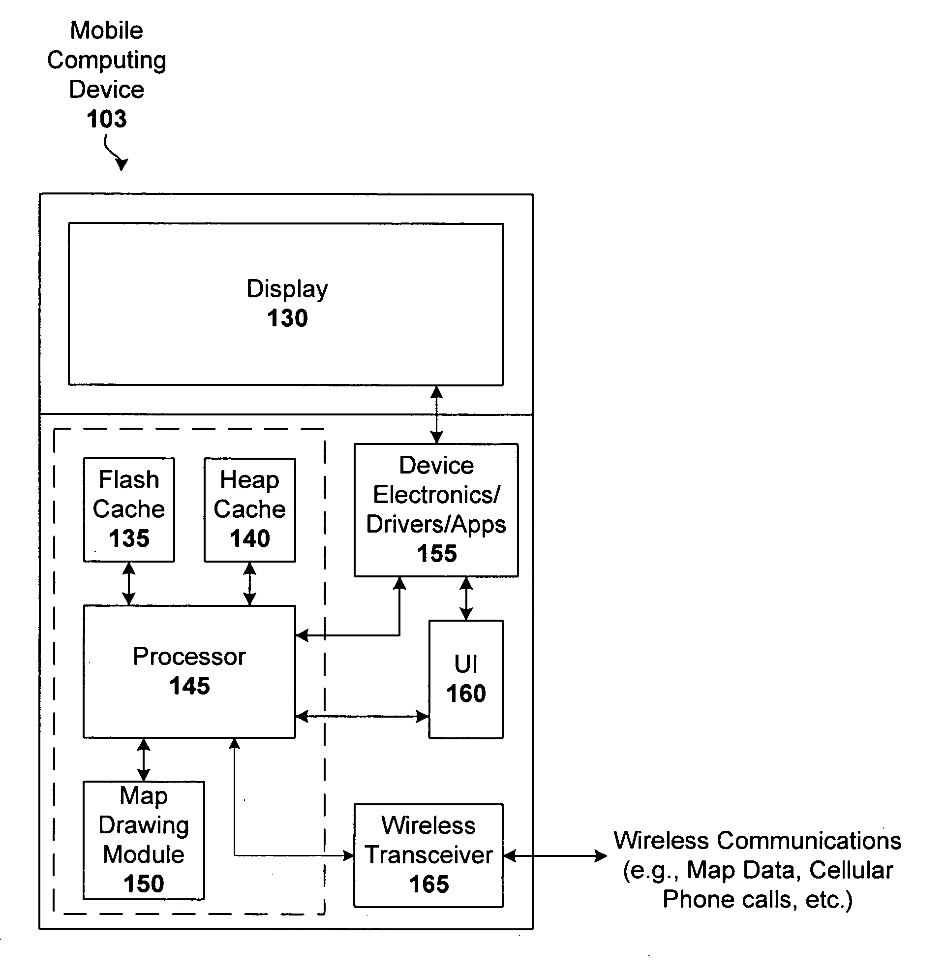 Techniques for displaying and caching tiled map data on constrained-resource services