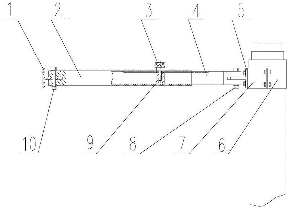 A multi-point positioning mechanism for a vehicle-mounted elevating rod