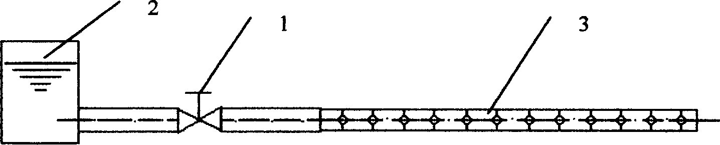 Perforated pipe system for cleaning pavement dust on urban road