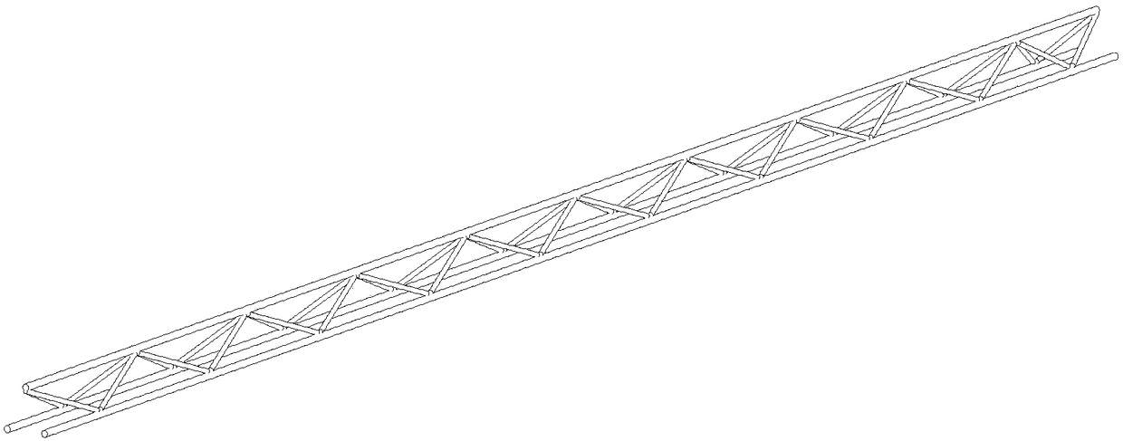 Prefabricated concrete ultra-thin type two-way stress fabricated steel bar truss composite floor slab