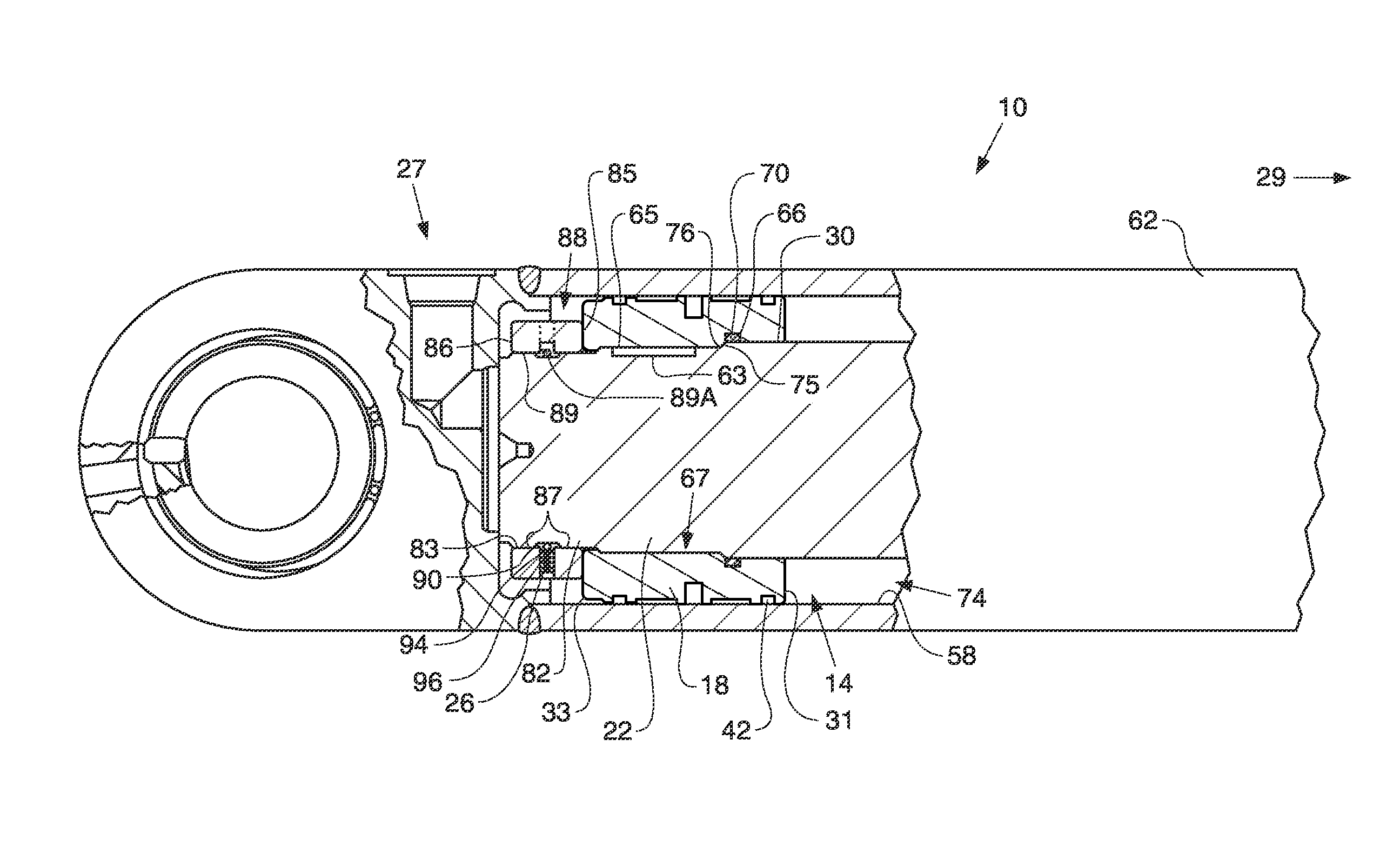 Piston retention apparatus and method