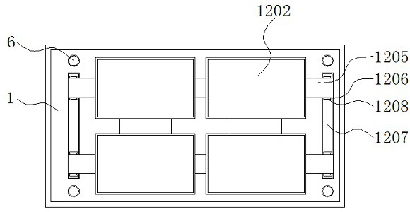 Machining and collection facilitating forging device with linkage structure