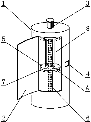 Energy-saving and environment-friendly hanging drying device for clothing production