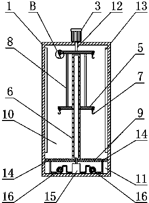 Energy-saving and environment-friendly hanging drying device for clothing production