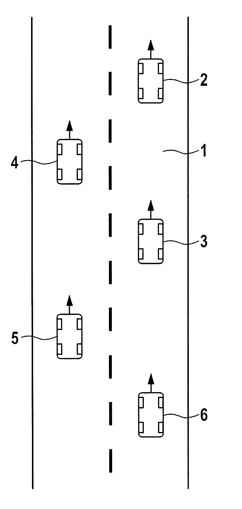 Method and system for autonomous tracking of a following vehicle in the lane of a leading vehicle