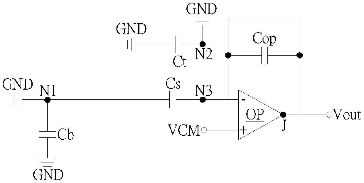 Capacitive touch sensing circuit