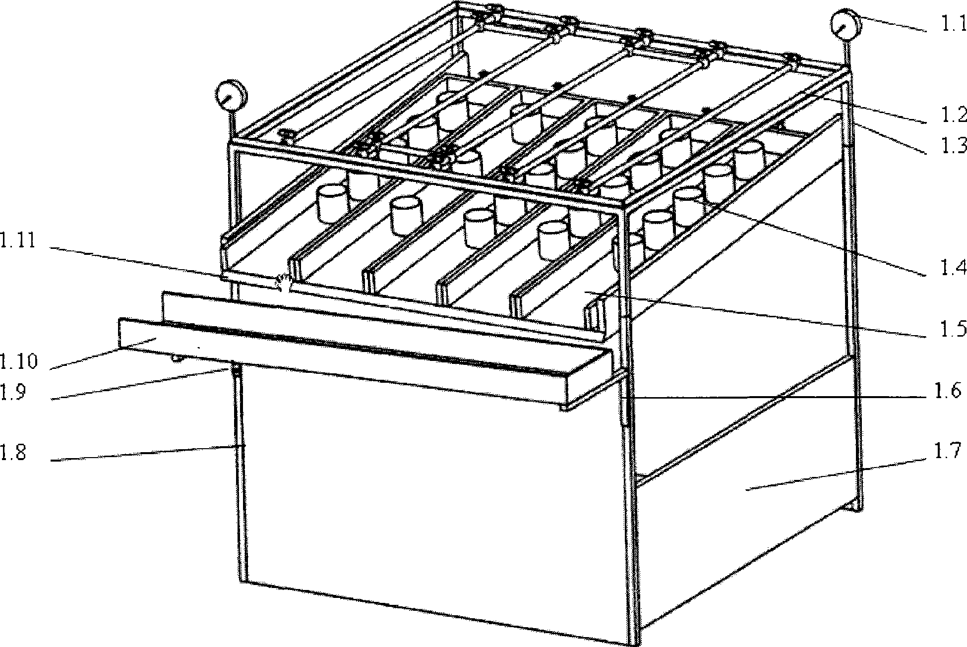 Multifunction strengthened clogging experimental device for micro-irrigation lab