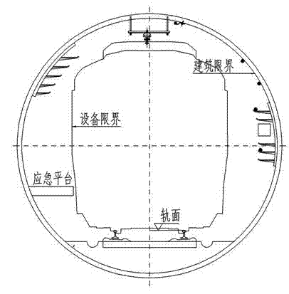 Bottom independent evacuation safety passage structure for single-hole double-track magnetic levitation tunnel