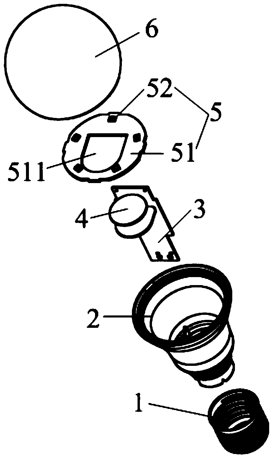 A microwave induction led bulb