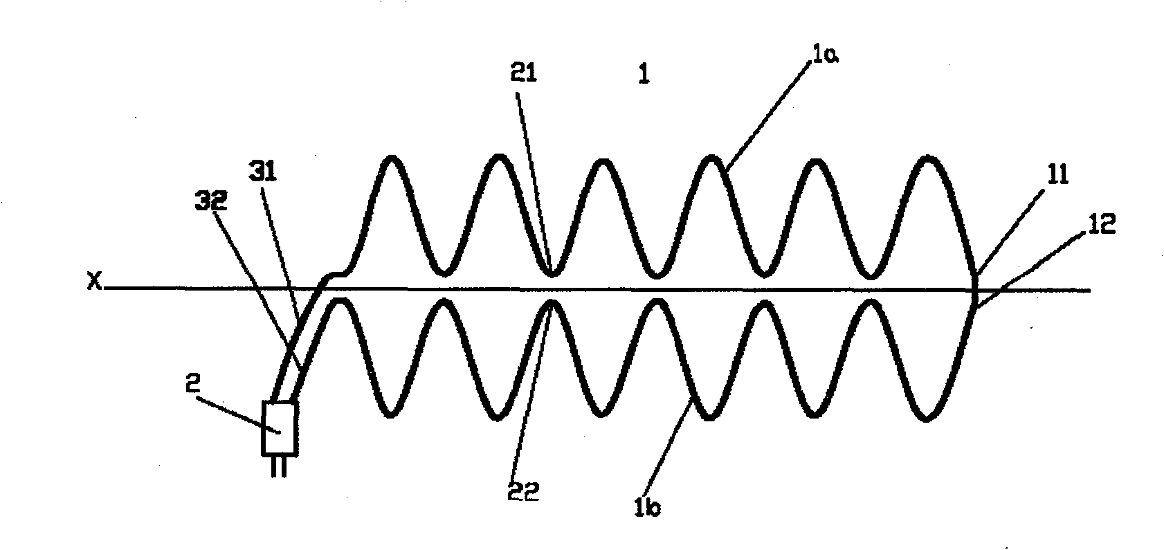 Inductor for respiratory volume kinescope