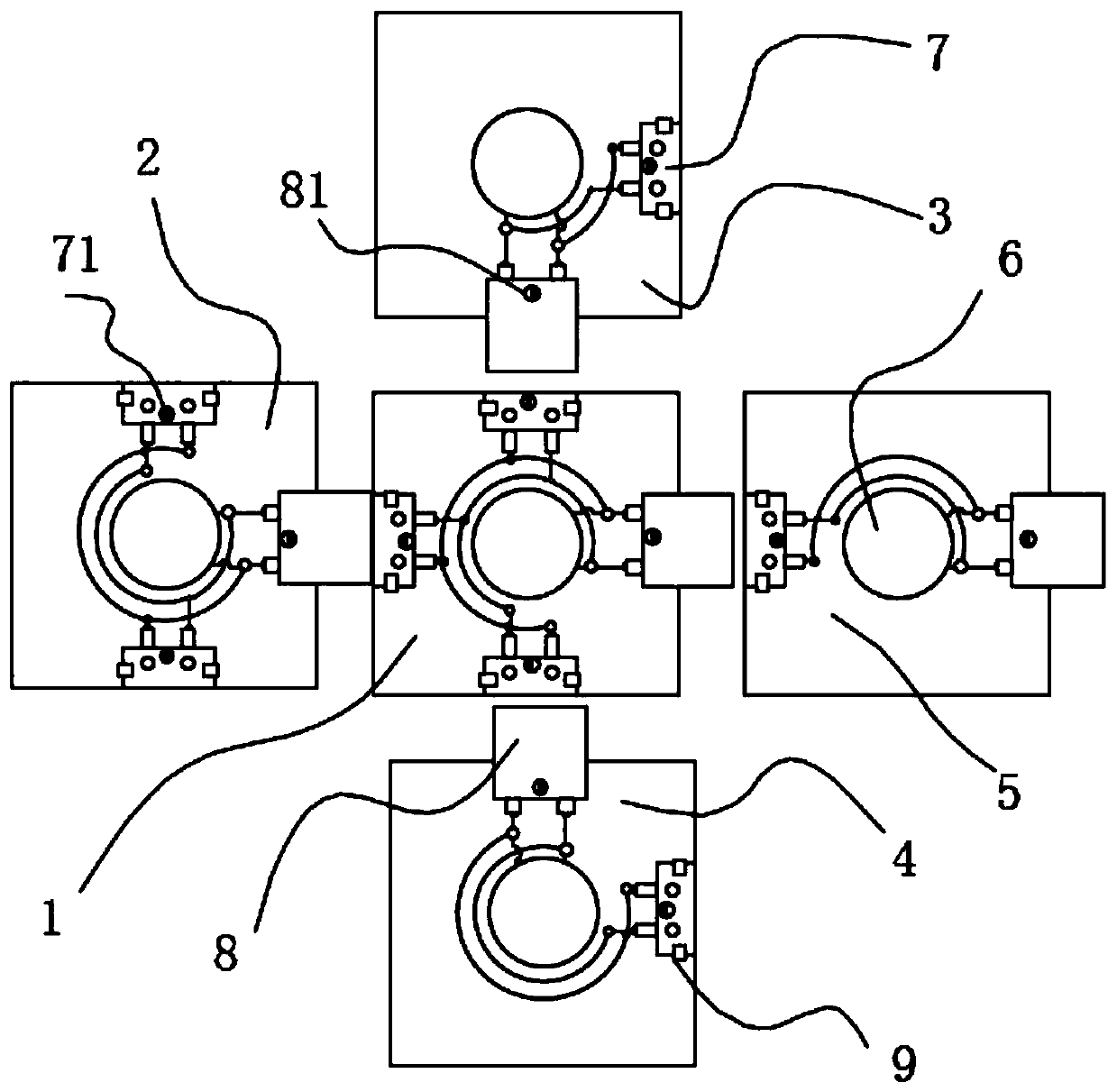 Seamless splicing type LED circuit board