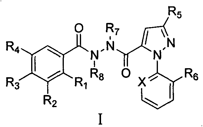 Novel hydrazide derivatives as well as preparation method and application thereof