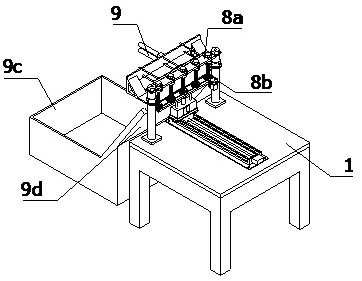 A bolt and nut automatic knob assembly equipment