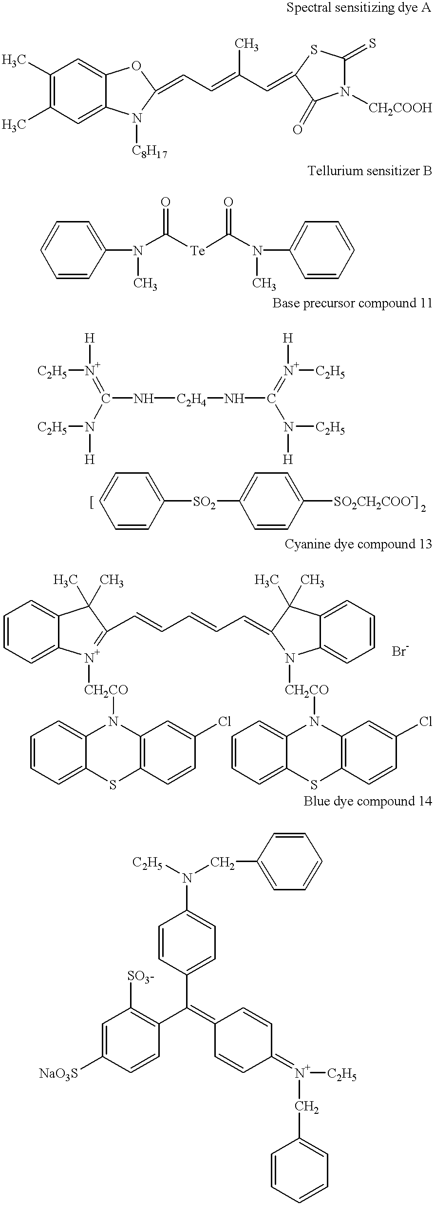 Thermally processed image recording material