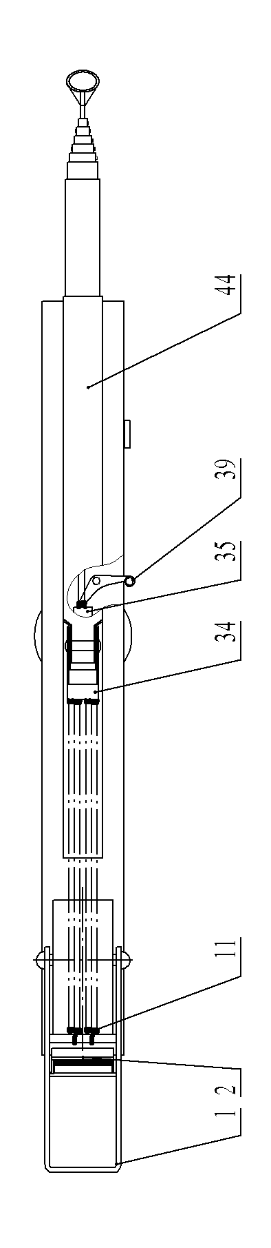 Remote-control fishing rod