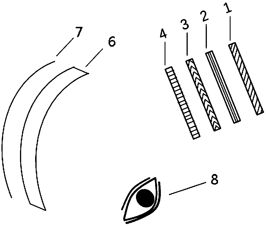 Reflection type augmented reality display system and device