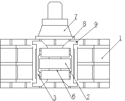 Heavy rotary supporting roller frame