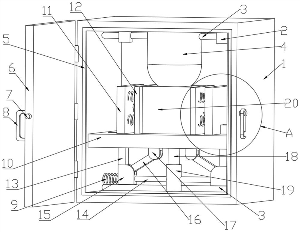 Packaging box for packaging electronic components