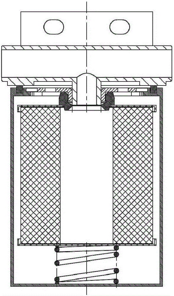 General rotary-mounted filter provided with replaceable filter element