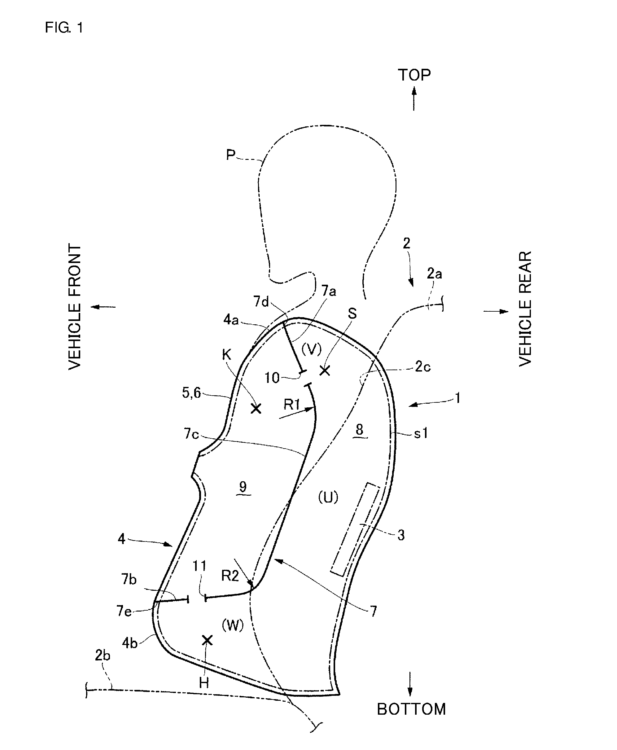 Vehicular side airbag device