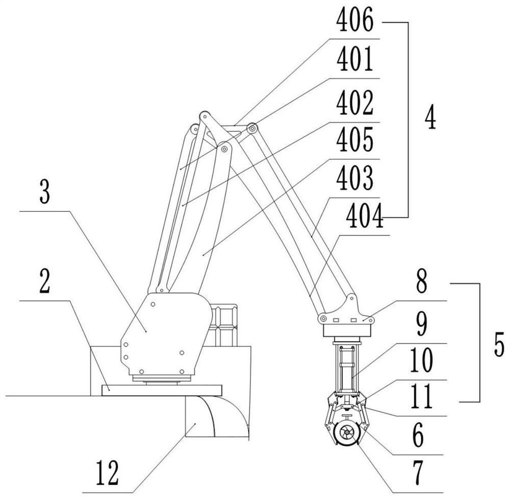 AUV autonomous recycling/laying device and implementation method thereof