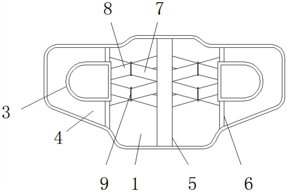 Novel multifunctional combined health-care waist support belt and preparation method thereof