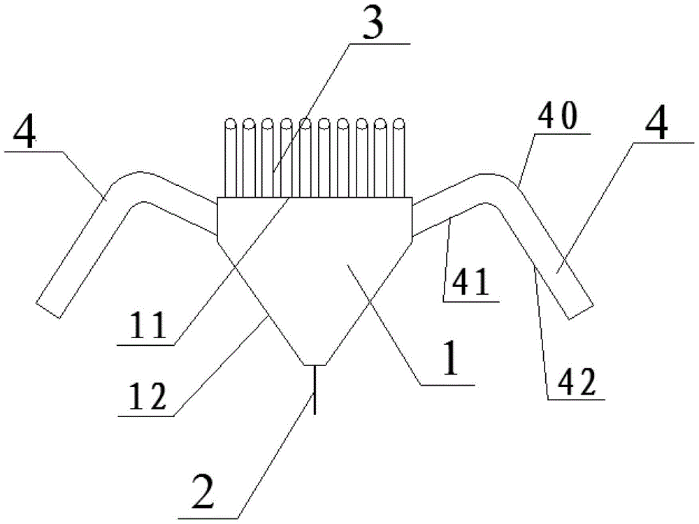 Exhaust gas powder feeding device and exhaust gas powder feeding system for coal-fired power plants