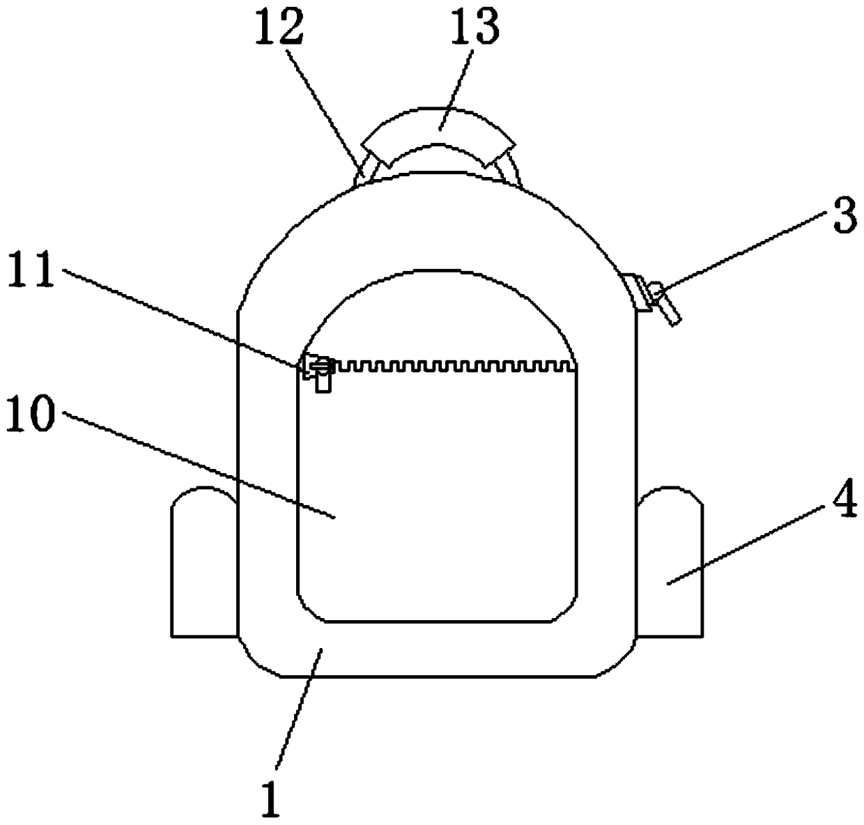 Packsack with fireproof function