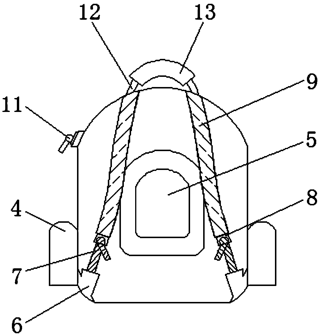 Packsack with fireproof function