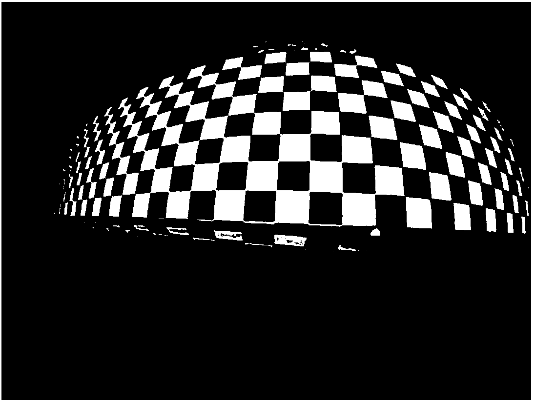 Fisheye image correction method of vehicle panoramic display system based on unit square