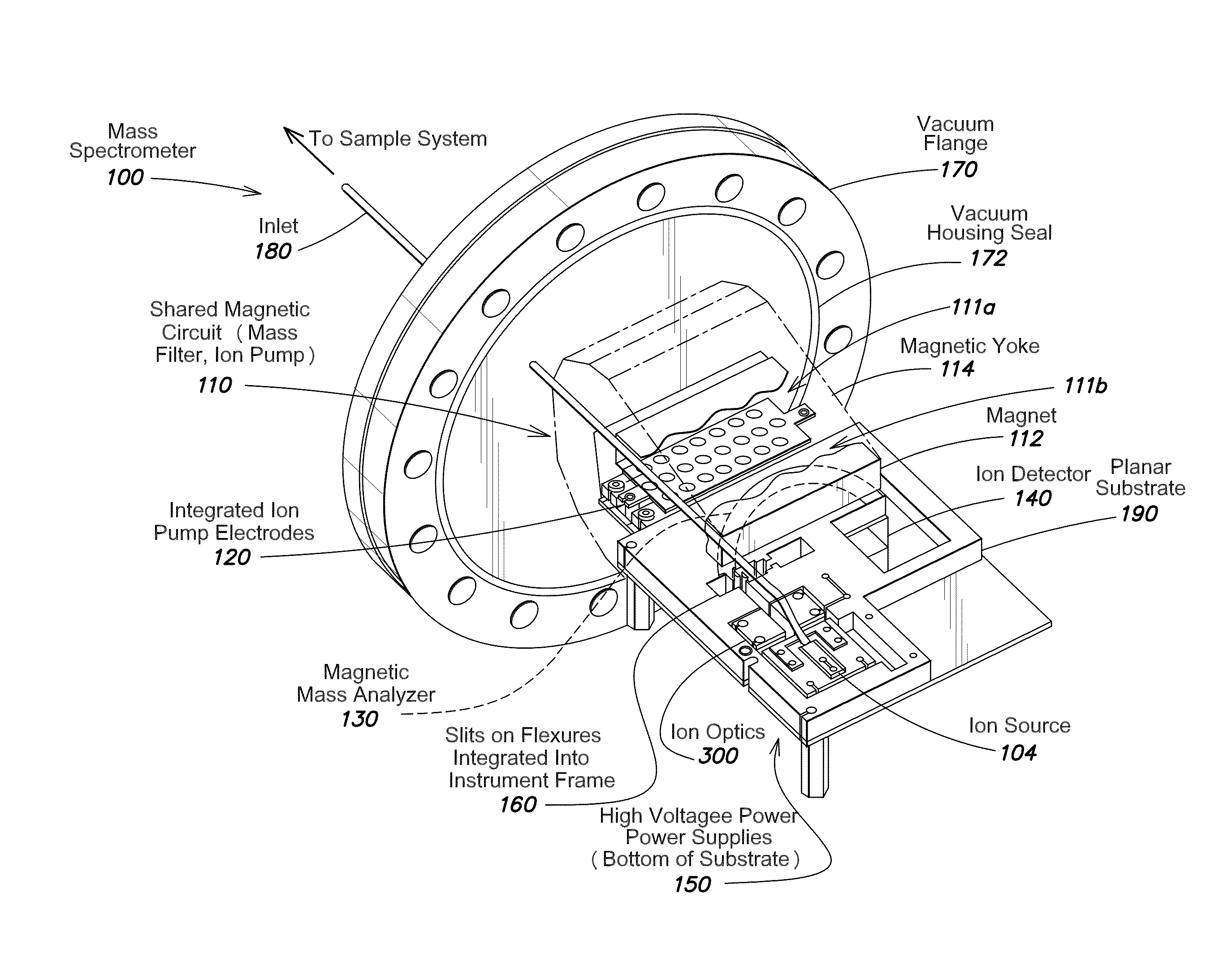 Methods, apparatus, and system for mass spectrometry