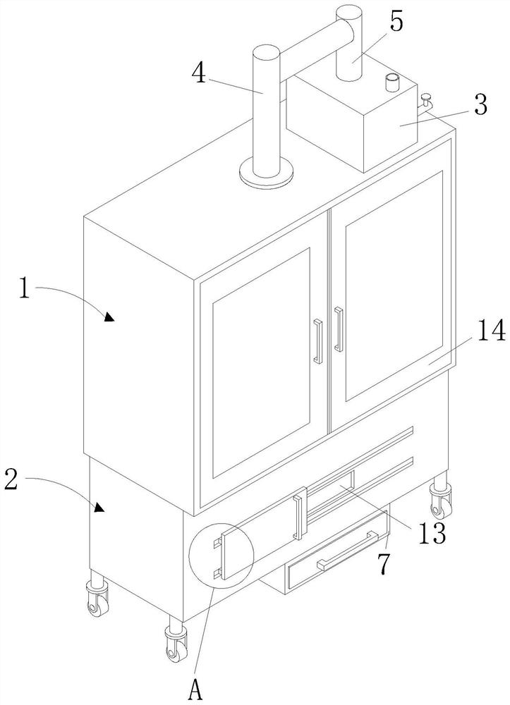 Smoking device and smoking method for preserved meat production and processing