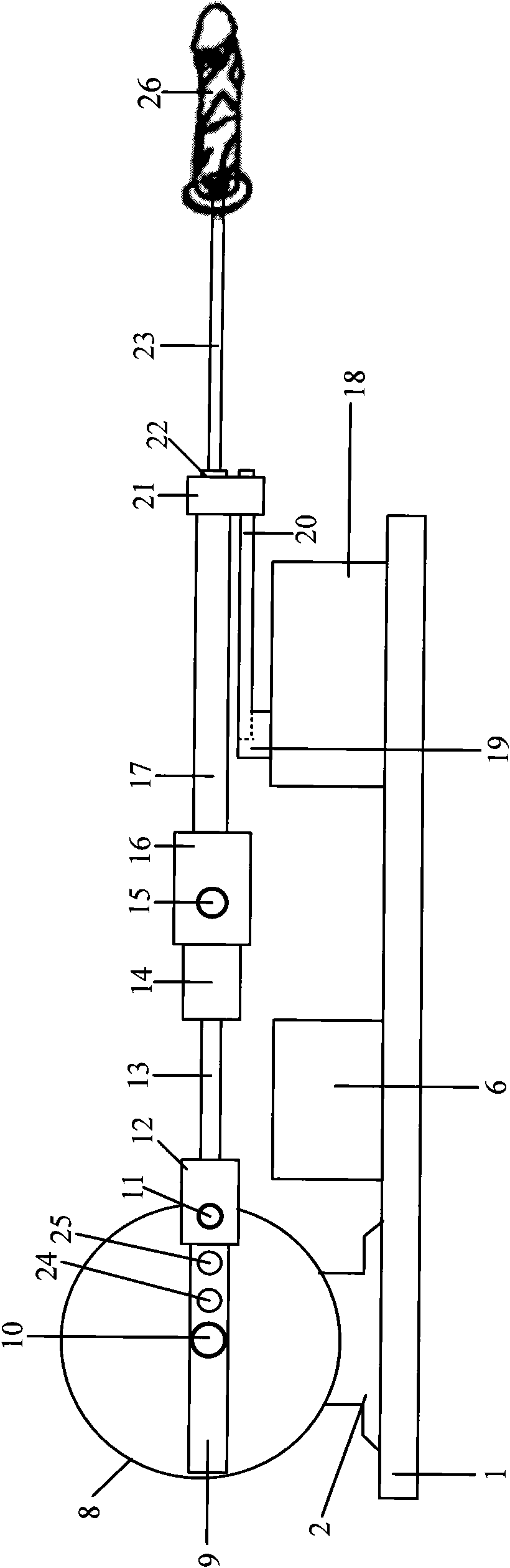 Drawing type female masturbation device