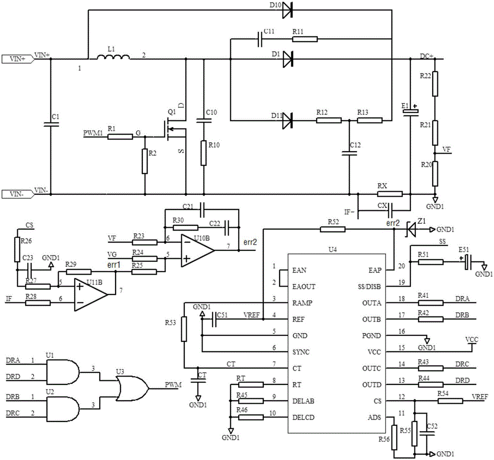 Boost chopper circuit and current-sharing control method thereof