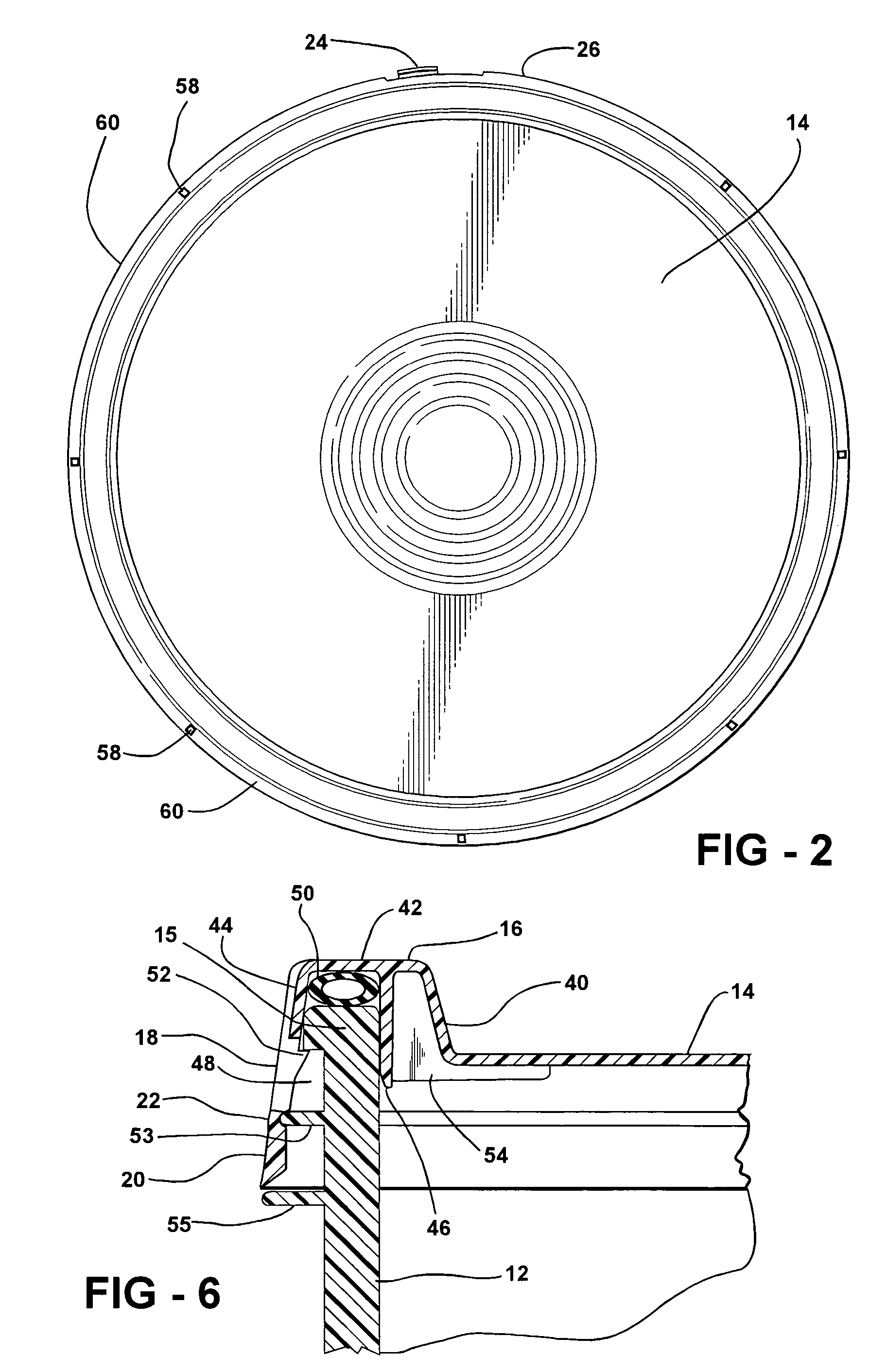 Closure with tear strip