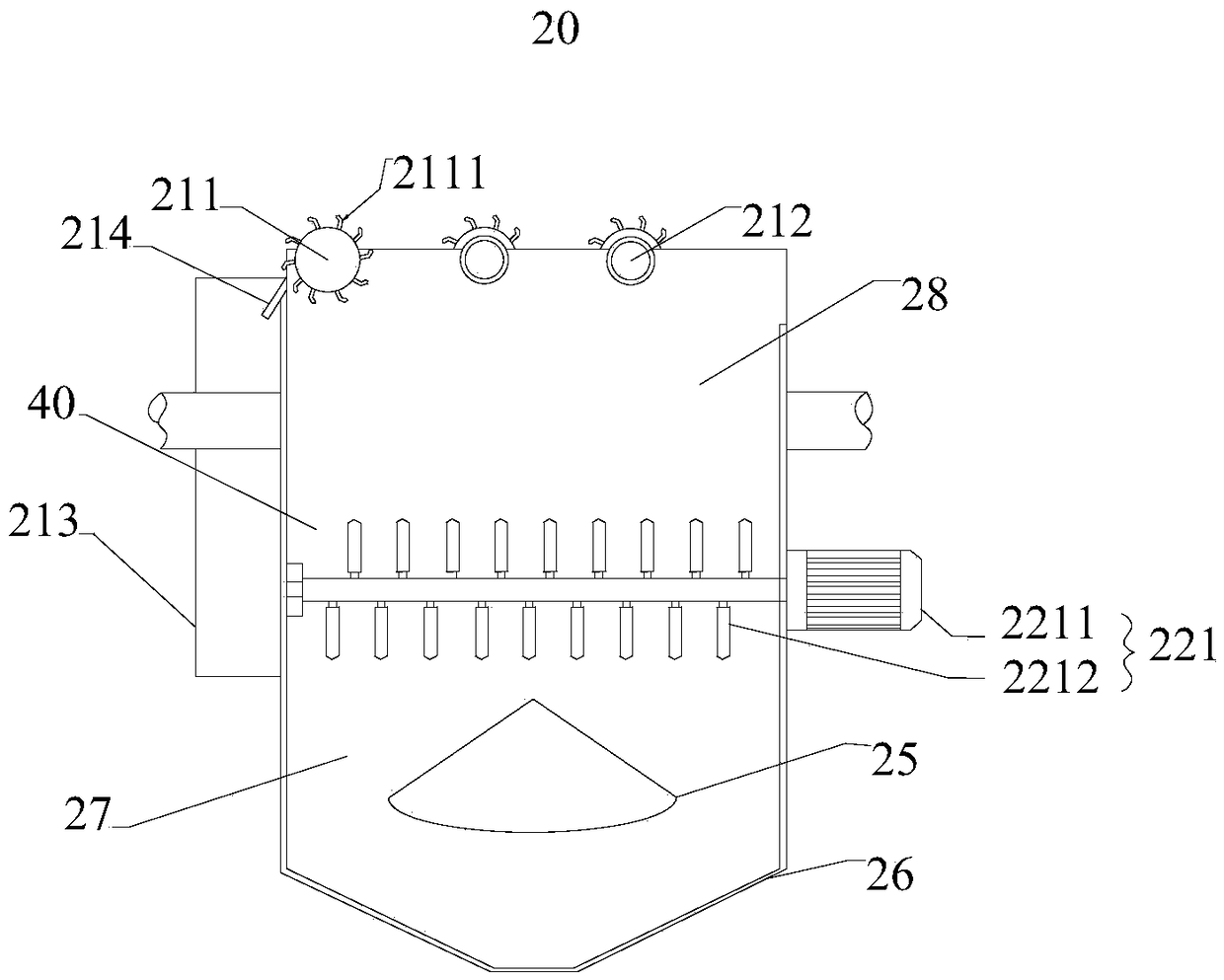 Integrated sewage treatment and sludge deodorizing device and system