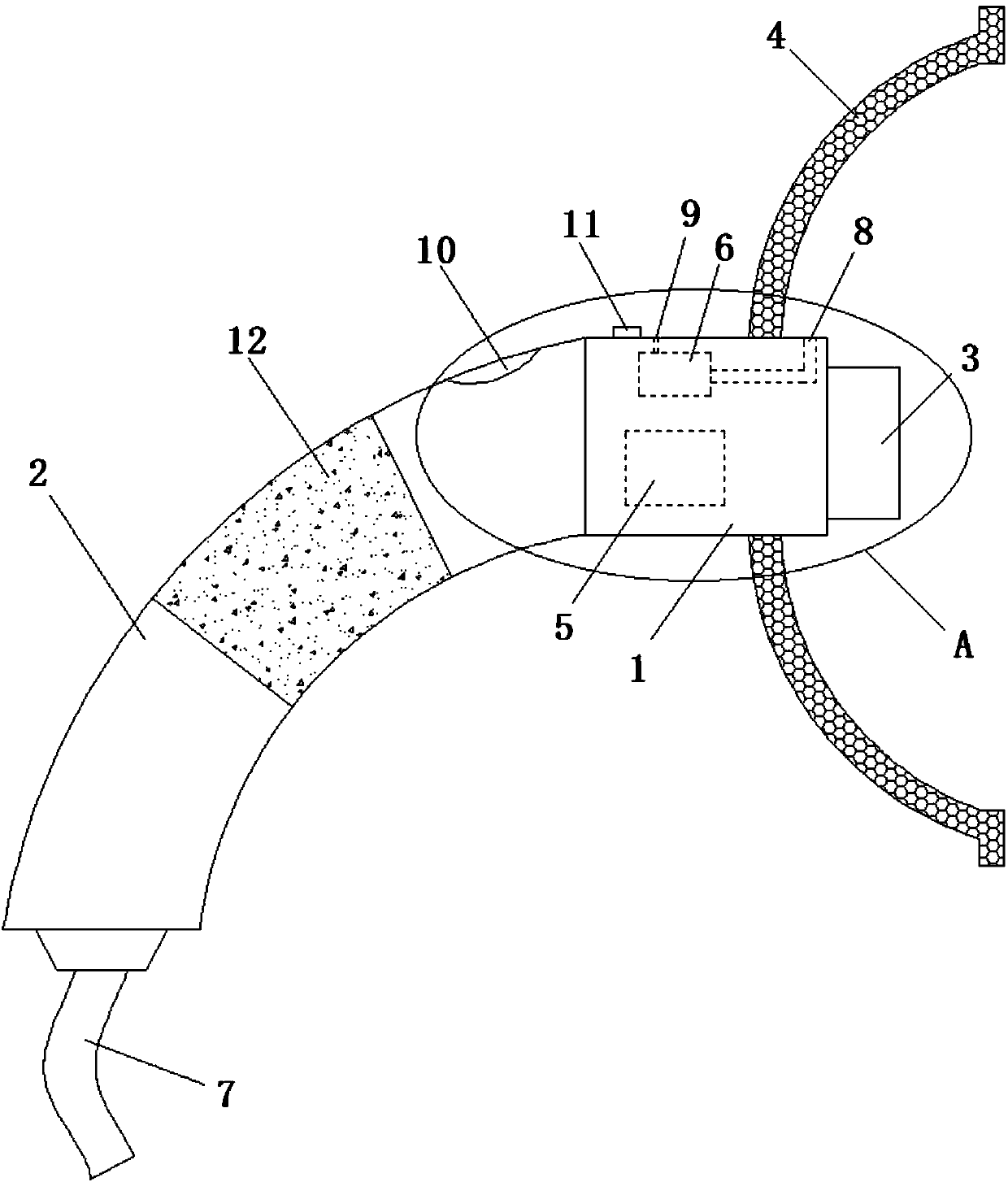 Charging gun structure of electric automobile