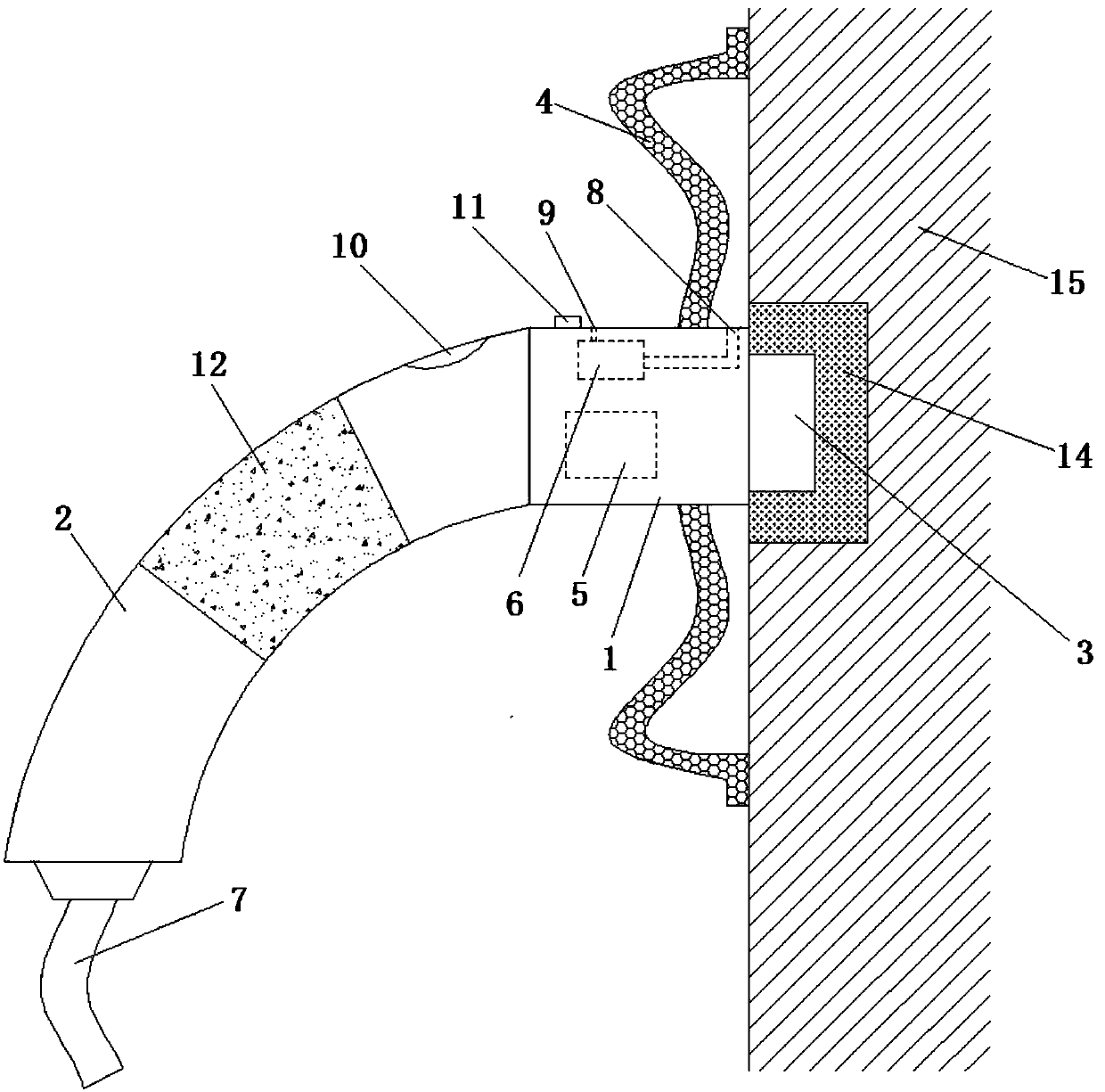 Charging gun structure of electric automobile